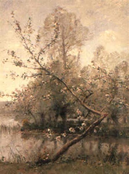 Spring Oil Painting by Louis Aime Japy