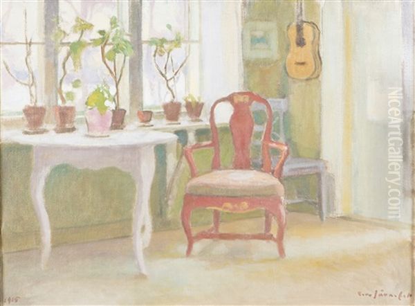 Room Oil Painting by Eero Jaernefelt