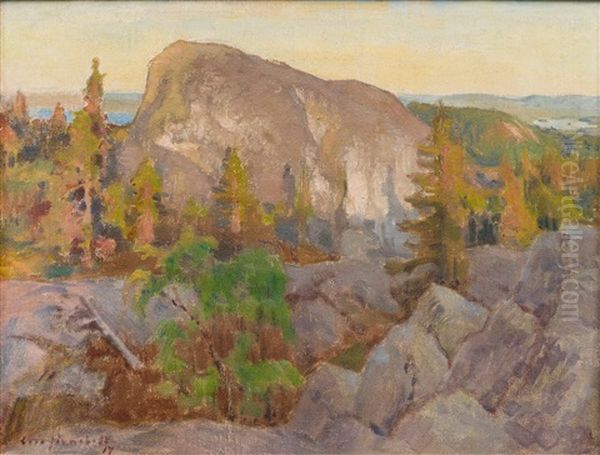 A View From Koli Oil Painting by Eero Jaernefelt