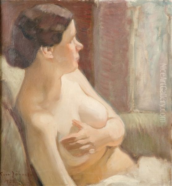 Nude Oil Painting by Eero Jaernefelt