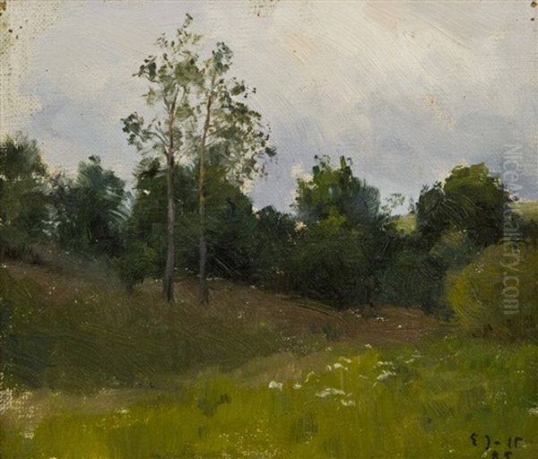 Summer Day Oil Painting by Eero Jaernefelt