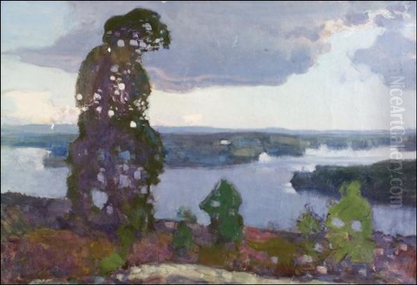 Yksinainen Manty Oil Painting by Eero Jaernefelt