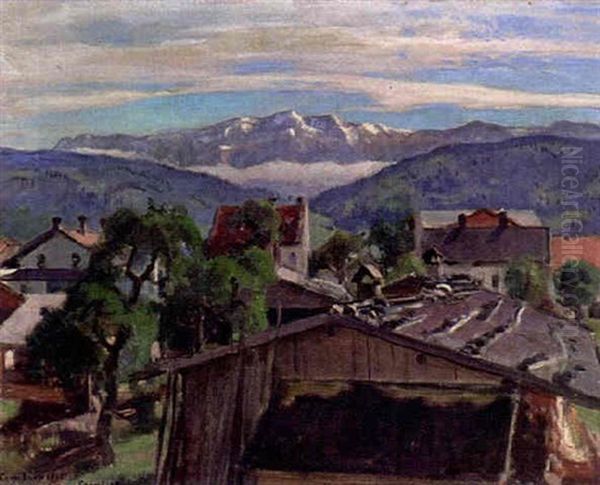 Bergsvy Oil Painting by Eero Jaernefelt