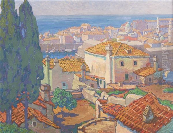 Dubrovnik Oil Painting by Bohumir Jaronek