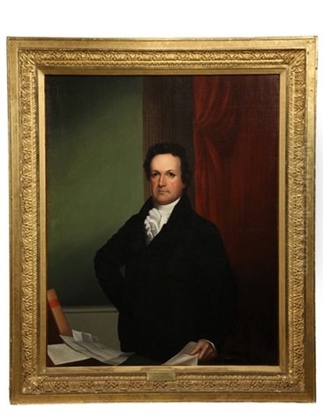 Portrait Of Dewitt Clinton, Governor Of New York Oil Painting by John Wesley Jarvis