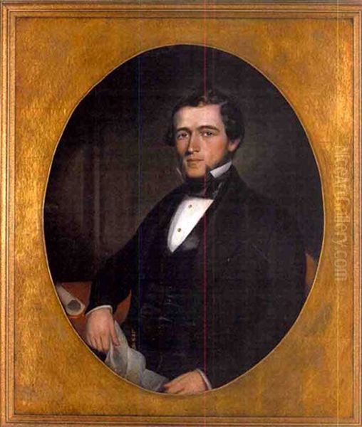 Portrait Of A Young Gentleman Oil Painting by John Wesley Jarvis