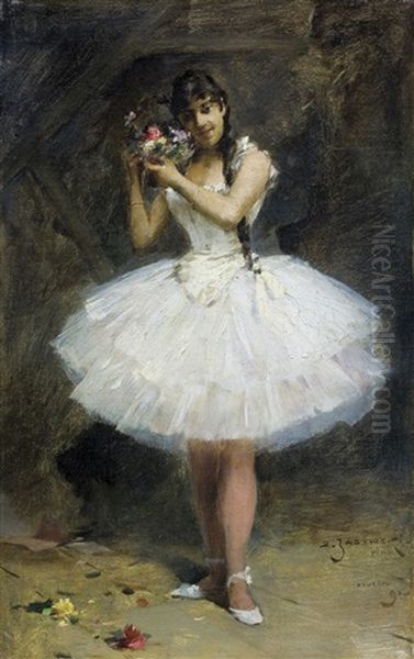 A Dancer Oil Painting by Zdzislaw Jasinski