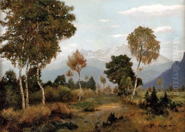 Sommerlandschaft Vor Hohem Goll by Rudolf-Alfred Jaumann