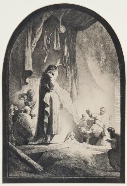 The Raising Of Lazarus by Pierre Francois Basan