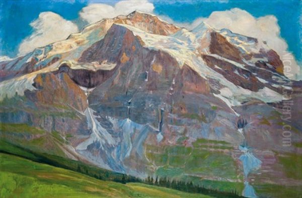 La Montagne Oil Painting by Gustave Jeanneret