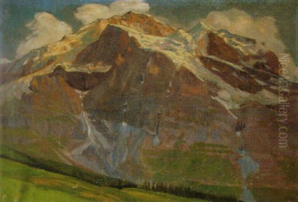 Berglandschaft Oil Painting by Gustave Jeanneret