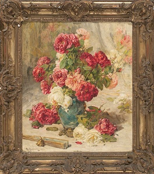 Ramo De Flores Oil Painting by Georges Jeannin