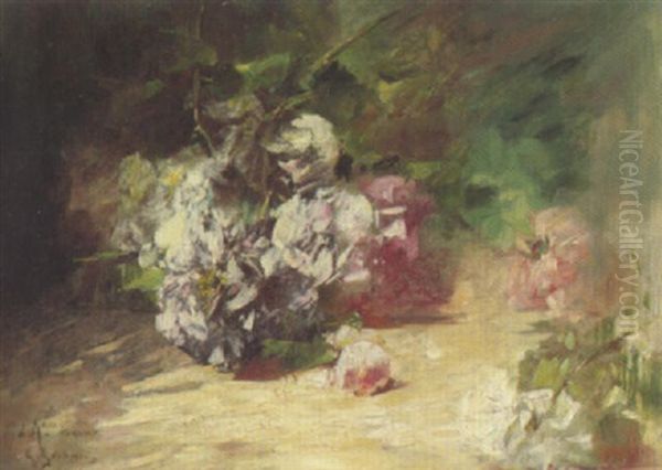 Rosen Oil Painting by Georges Jeannin