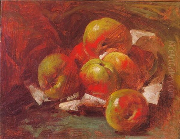 Les Pommes Oil Painting by Georges Jeannin