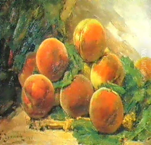 Pfirsiche Oil Painting by Georges Jeannin