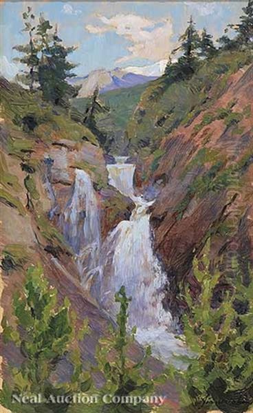 The Falls In Spring Oil Painting by Pierre Georges Jeanniot