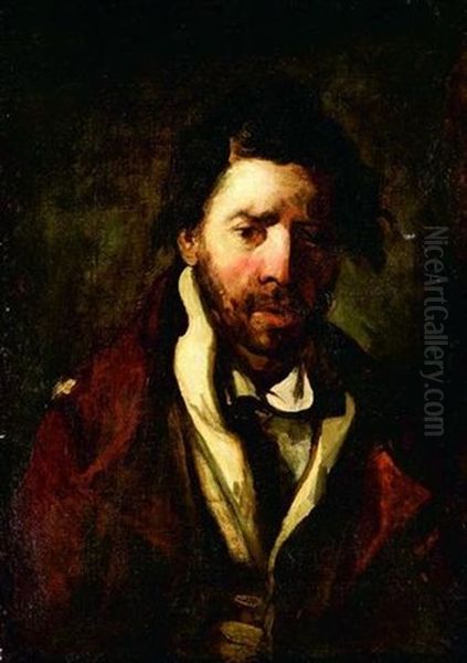 Portrait D'artiste Oil Painting by Philippe Auguste Jeanron