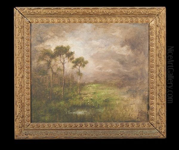 Louisiana Landscape Oil Painting by Joseph Jefferson