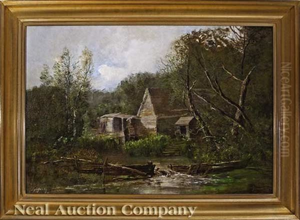 The Old Mill Oil Painting by Joseph Jefferson