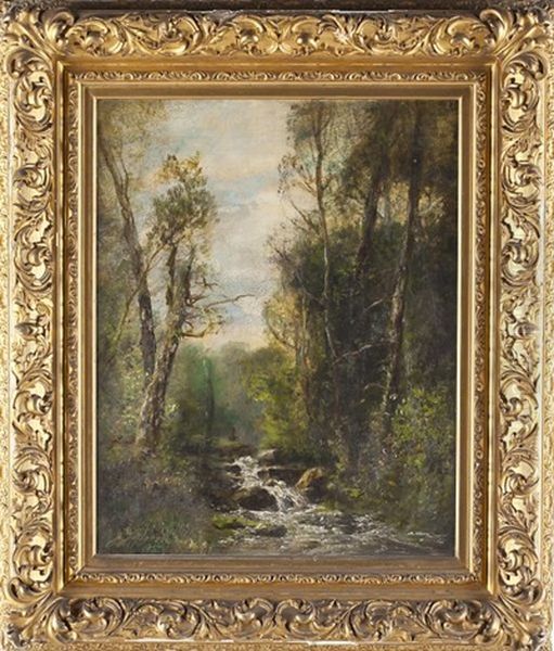 Wooded Brook Oil Painting by Joseph Jefferson