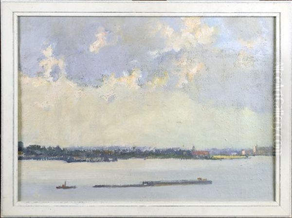 Vue Estuaire Oil Painting by Marcel Jefferys