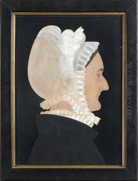 Profile Portrait Of A Woman Oil Painting by Ruth Henshaw Bascom