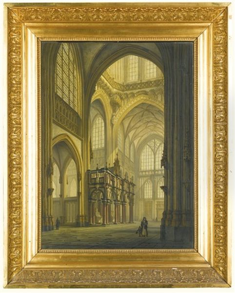 St. John Cathedral, Den Bosch Oil Painting by Johannes Jelgerhuis