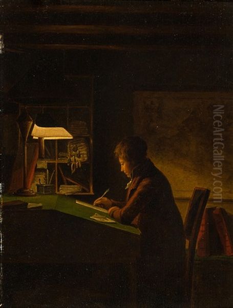 La Lettre Oil Painting by Johannes Jelgerhuis