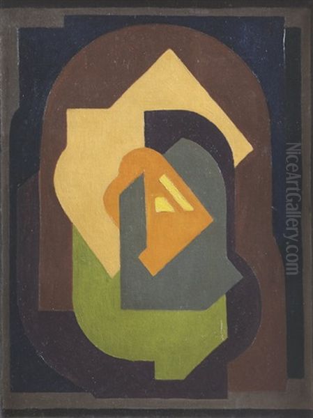 Composition (c.1922) Oil Painting by Mainie Harriet Jellett