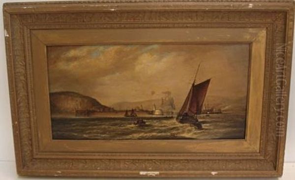 Early Morning At Hastings, Eastfcliffe Oil Painting by Isaac Walter Jenner