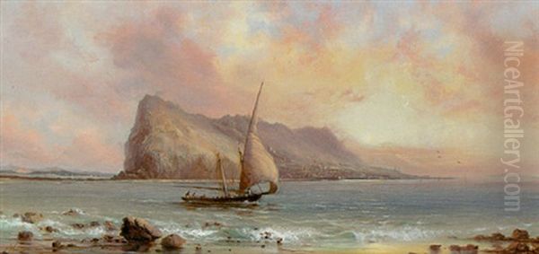 Gibraltar Oil Painting by Isaac Walter Jenner