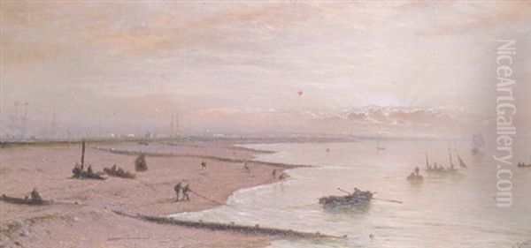 Portsmouth From The West Oil Painting by Isaac Walter Jenner