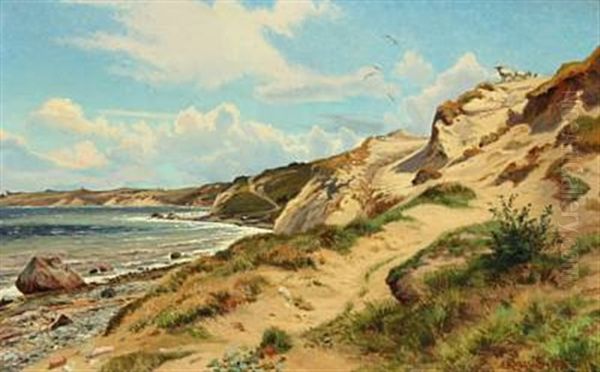 Summer Day At The Beach Oil Painting by Carl Milton Jensen