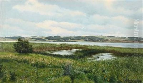 Summer Landscape Oil Painting by Carl Milton Jensen