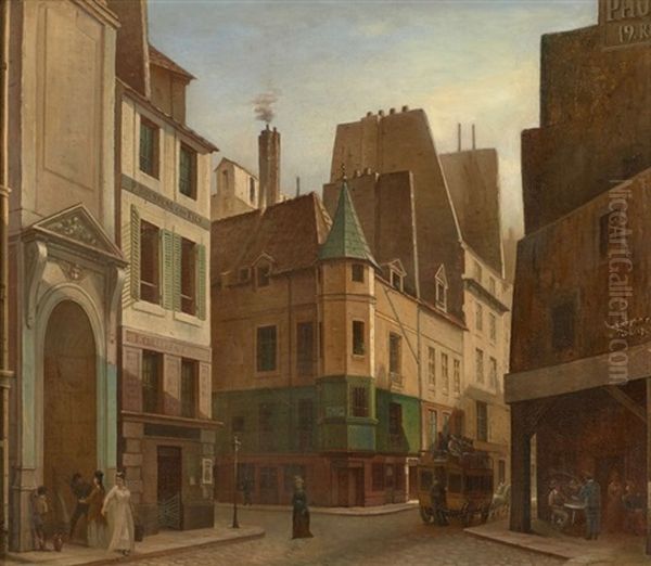 Vue De La Rue Larrey, Paris Oil Painting by Morten Jepsen