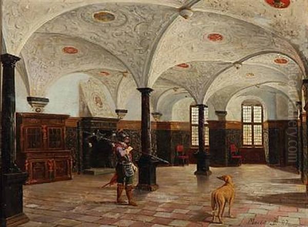 Interior From Frederiksborg Castle Oil Painting by Morten Jepsen