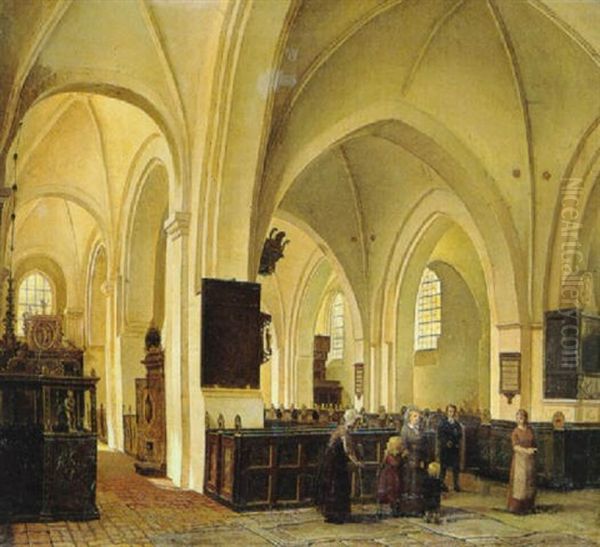 Fra Den Gamle Grabrodrekirke I Horsnes Oil Painting by Morten Jepsen