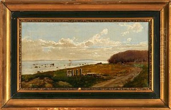 Gyllingenaes Ved Horsens Oil Painting by Holger Hvitfeldt Jerichau