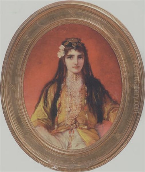 Zarina, Jodisk Pige Fra Smyrna Oil Painting by Elisabeth Anna Maria Jerichau-Baumann