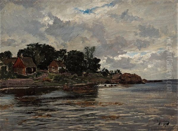 In The Archipelago Oil Painting by Olof August Andreas Jernberg