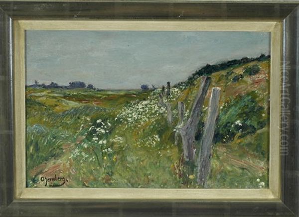 Weite Wiesenlandschaft Im Sommer Oil Painting by Olof August Andreas Jernberg