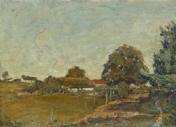 Sommerliche Landschaft Oil Painting by Olof August Andreas Jernberg