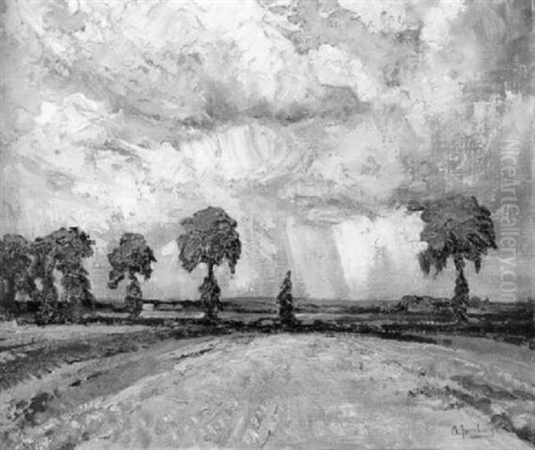 Nach Dem Gewitter Oil Painting by Olof August Andreas Jernberg