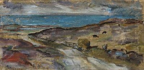 Coastline Oil Painting by Poul Jerndorff