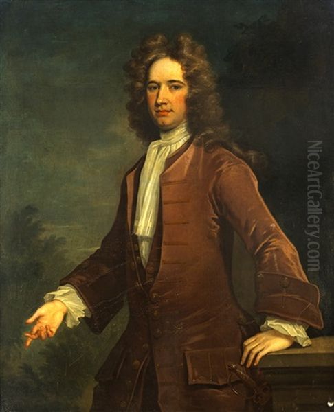 Sir Edward Wortley Montagu (1678-1761 Oil Painting by Charles Jervas