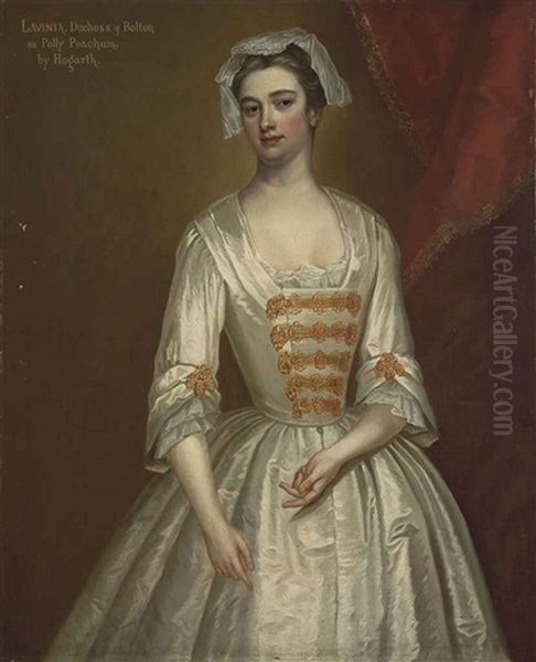 Portrait Of Lavinia Fenton, Later Duchess Of Bolton (1710-1760), As Polly Peachum In John Gay's The Beggar's Opera Oil Painting by Charles Jervas