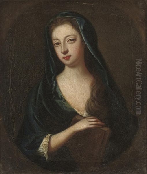 Portrait Of A Lady Traditionally Identified As Katherine Douglas, Nee Hyde, Duchess Of Queensberry Oil Painting by Charles Jervas