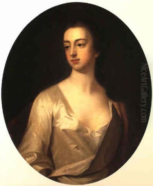 Portrait Of Lady Mary Wortley Montagu Oil Painting by Charles Jervas