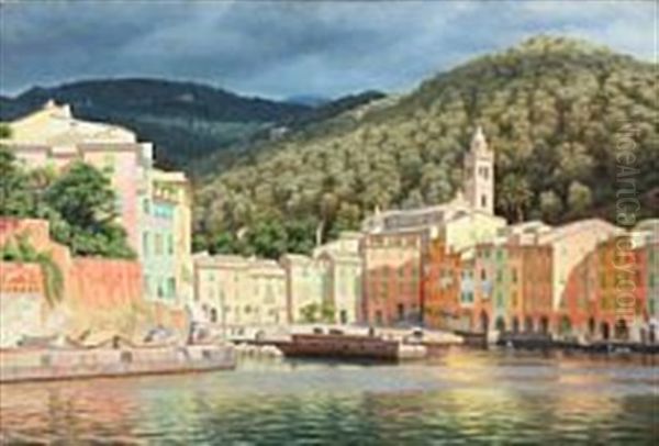 Portofino Oil Painting by Henrik Gamst Jespersen