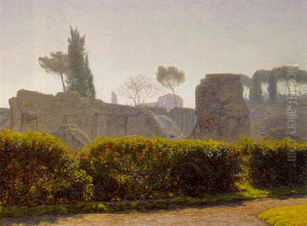 Parti Fra Forum Romanum Oil Painting by Henrik Gamst Jespersen